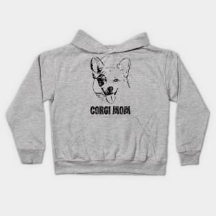 Corgi Mom - Corgi Dog Mom Kids Hoodie